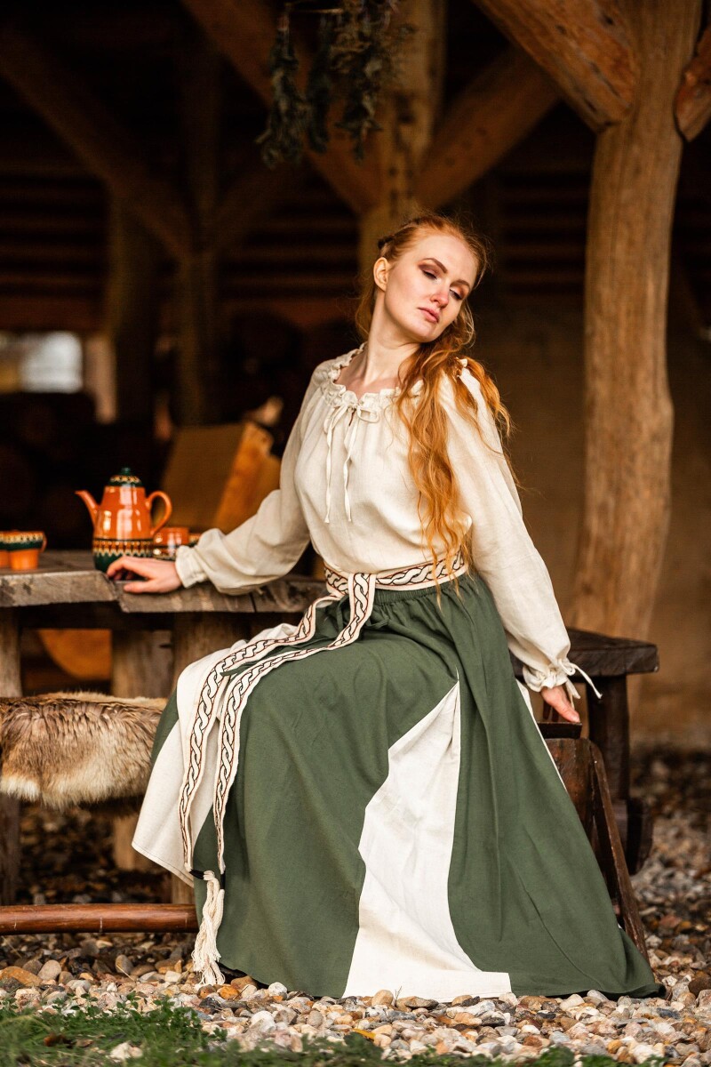 Mittelalterbluse "Edith" Natur XS
