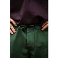 3021 pantalones suaves con cordones en la cintura