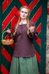 Medieval blouse "Tilda" Brown XL