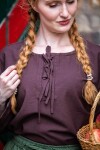 Medieval blouse "Tilda" Brown XL