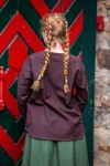 Medieval Blouse "Tilda" Brown XXXL