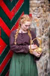 Medieval Blouse "Tilda" Brown XXXL