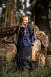 Medieval Blouse "Tilda" Blue S