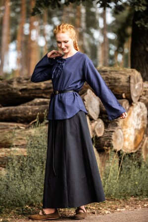 Mittelalter Bluse "Tilda" Blau XL