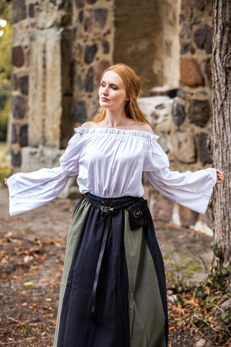 Klassische Mittelalterbluse "Emma" Weiß S/M