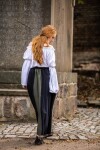 Camicetta classica medievale "Emma" Bianca S/M