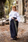 Camicetta classica medievale "Emma" Bianca S/M