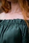 Klassische Mittelalterbluse "Emma" Grün S/M