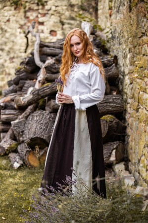 Mittelalter Bluse "Tilda" Weiß XL