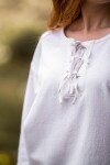 Mittelalter Bluse "Tilda" Weiß XL