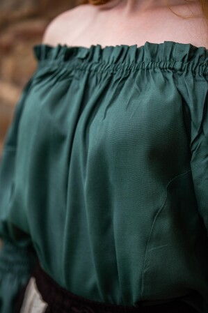 Classic medieval blouse "Emma" Green XXXL