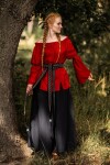 Klassische Mittelalterbluse "Emma" Rot S/M