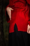 Klassische Mittelalterbluse "Emma" Rot S/M