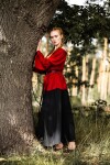 Klassische Mittelalterbluse "Emma" Rot S/M
