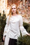 Klassische Mittelalterbluse "Emma" Natur S/M