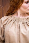 Blouse médiévale classique en coton "Coletta" Marron XXL