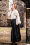 Clásica blusa medieval de algodón "Coletta" Natur S/M