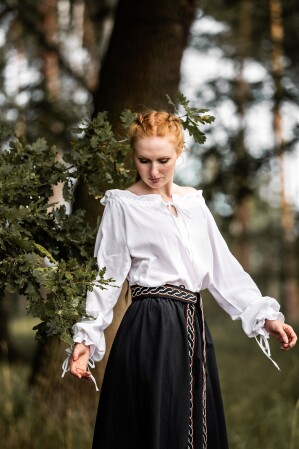 Medieval blouse "Edith" White XXL