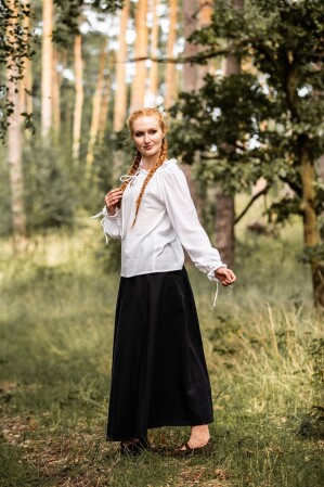 Medieval blouse "Edith" White XL