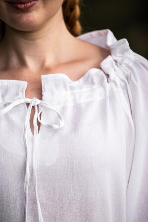 Medieval blouse "Edith" White XL