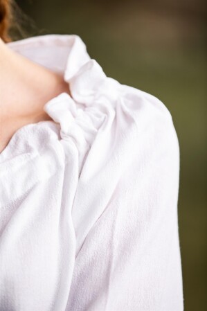 Medieval blouse "Edith" White XL