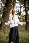 Medieval blouse "Edith" White XL