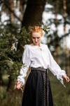 Blouse médiévale "Edith" Blanc S