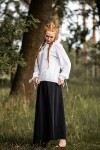 Blouse médiévale "Edith" Blanc S