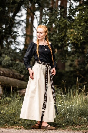 Medieval Blouse "Edith" Black XXXL