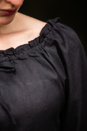 Medieval blouse "Edith" Black XL