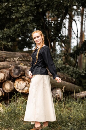 Medieval blouse "Edith" Black XL