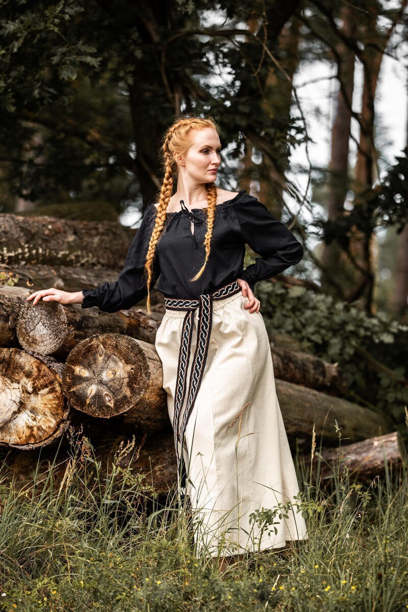 Medieval Blouse "Edith" Black L