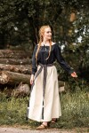 Camicetta medievale "Edith" Nero XS
