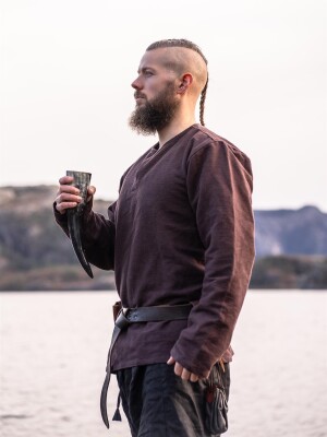 Túnica vikinga "Ivar" Marrón XL