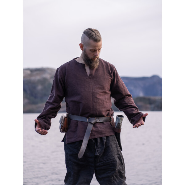 Tunique viking "Ivar" Marron S