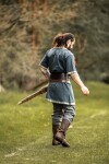 Viking tunic short sleeve "Njal" Blue M