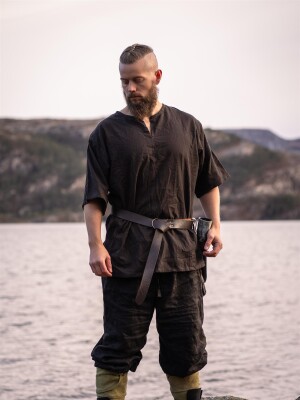 Viking short sleeve tunic "Olaf" Brown XXL