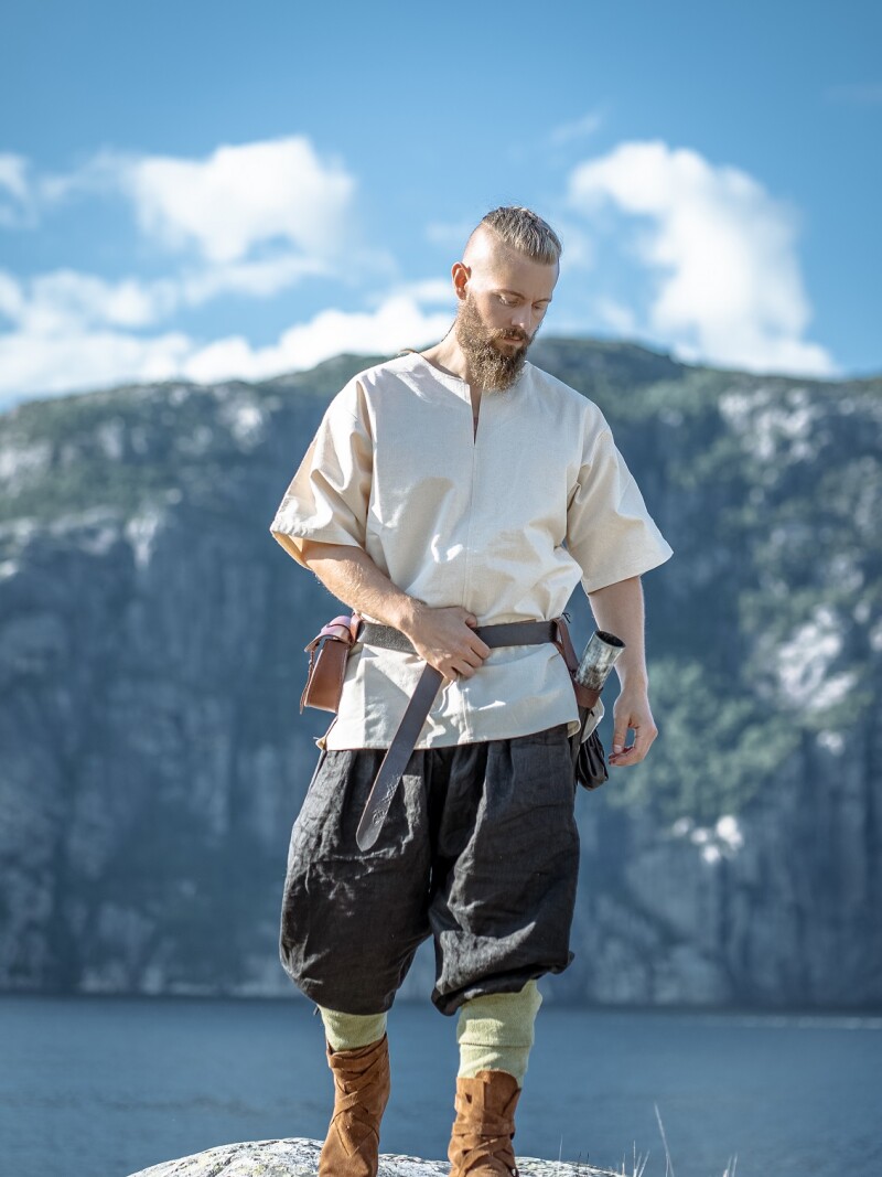 Viking short sleeve tunic "Olaf" Natural M