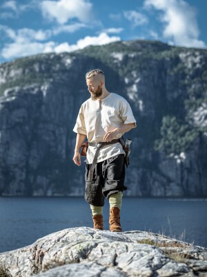 Wikinger-Kurzarmtunika "Olaf" Natur S