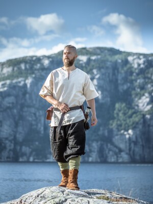 Wikinger-Kurzarmtunika "Olaf" Natur S
