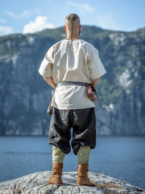 Wikinger-Kurzarmtunika "Olaf" Natur S