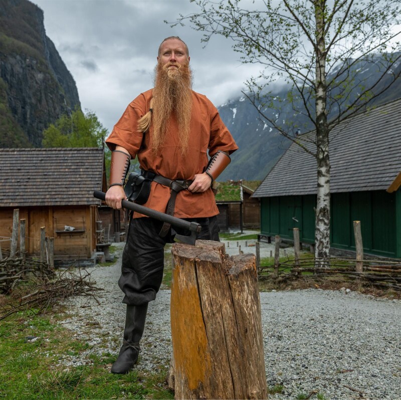 Viking short sleeve tunic "Olaf" brick Red L