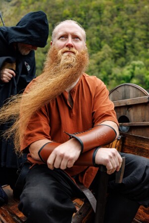 Viking short sleeve tunic "Olaf" brick Red L