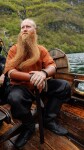 Tunica vichinga a maniche corte "Olaf" Rosso mattone S