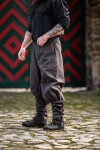 Pantalone "Tiago" con allacciatura alla gamba Marrone XL