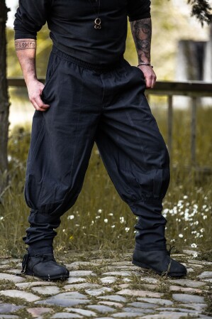 Pantalón "Tiago" con cordón de pierna Negro XXXL