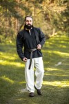 Túnica vikinga "Ivar" Negro XXXL