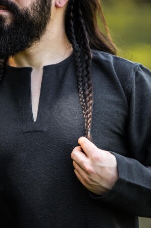 Túnica vikinga "Ivar" Negro M