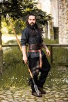 Viking tunic "Ivar" Black S