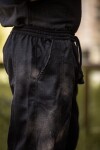 Pantaloni di lana vichinga "Jorgen" Nero S